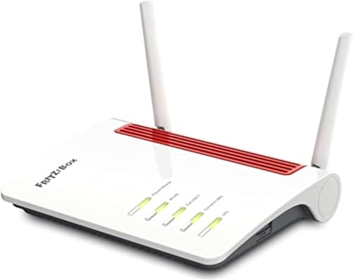 AVM FRITZ!Box 6850 5G International - Modem Router LTE, Ranura SIM, Wi-Fi AC hasta 1.300 Mbps (866 Mbps en 5 GHz y 400 Mbps en 2,4 GHz), 4 x Gigabit LAN, DECT, USB 3.0, Interfaz en Español
