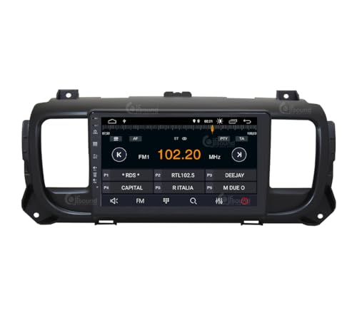 Radio de Coche para Citroen Jumpy (con navegador) Android GPS Bluetooth WiFi USB Dab+ Touchscreen 9" 4core Carplay AndroidAuto