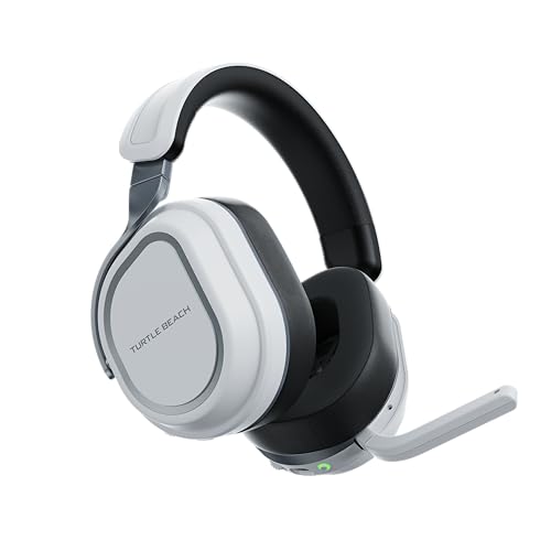 Turtle Beach Stealth 700 Blanco Playstation Auriculares de Juego Inalámbricos con 80hr Batería, Altavoces de 60 mm, Transmisores Duales y Bluetooth para PS5, PS4, PC y móviles