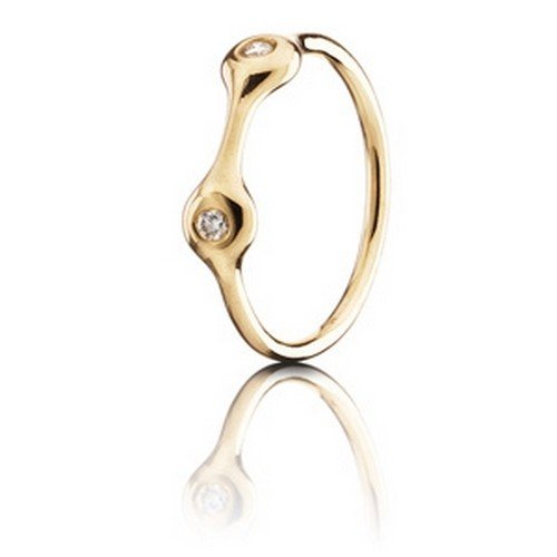 Pandora 970107D-60 - Anillo de oro amarillo de 18 quilates, talla 20 (19,1 mm)