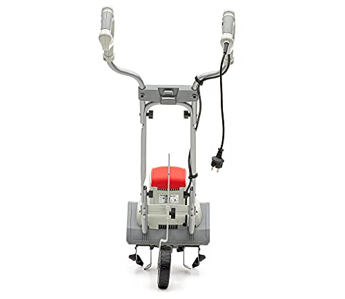 IKRA motoazada eléctrica motocultor IEM 800 S, Ancho de Trabajo 30cm, Profundidad 20cm, Incluye extirpador Manual