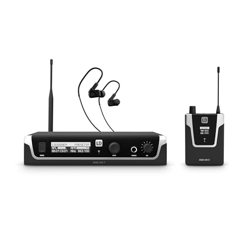 LD Systems U506 IEM HP - Sistema de monitoreo en oído con auriculares - 655-679 MHz