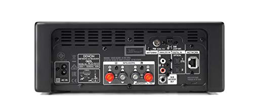 DENON Microcadena con conexión en Red, Color Negro
