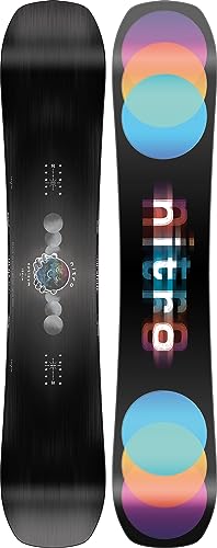 Nitro Tabla de Snowboard para Hombre OPTISYM BRD ´24, Freestyleboard, Asym Twin, CAM-out Camber, Urban, Mid-Wide