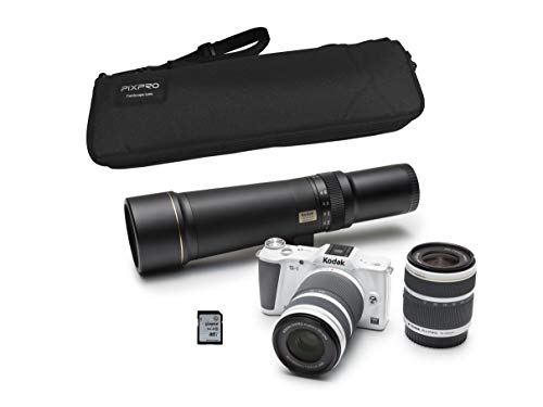 Kodak S-1 - Cámara híbrida de vídeo Full HD (16 MP-cos, Wi-Fi), Color Blanco