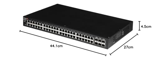 Edimax GS-5654LX - Conmutador Inteligente de Largo Alcance con 54 Puertos Gigabit Web Smart y 6 Puertos SFP+ de 10G