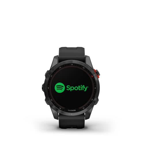 Garmin fēnix 7S Solar, Reloj GPS Multideporte con Carga Solar, Pantalla táctil, frecuencia cardíaca, mapas y música, Negro, Reacondicionado