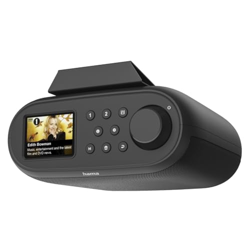 Hama | Radio Digital Internet Dab+/FM + Bluetooth RX + Wi‑Fi 2,4/5 GHz + Spotify Connect – Receptor Bluetooth – Despertador Doble – Negro