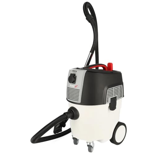 Dedra Aspirador en seco y húmedo para Uso con una lijadora de Yeso de 1600 W, Filtro vibratorio automático, Toma de Corriente integrada máx. 2000 W
