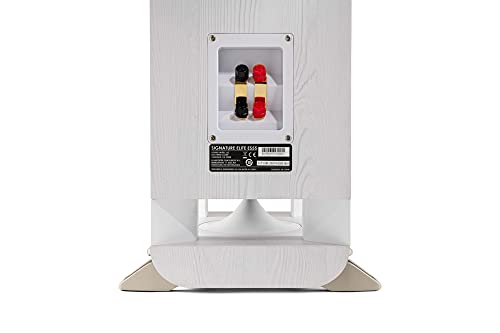 Polk Audio Signature Elite ES55 - Altavoz de Torre con Certificado de de Alta resolución y Dolby Atmos y DTS: Compatible con X, Tweeter de 1 Pulgada y (2) Woofers de 6,5 Pulgadas, Color Blanco