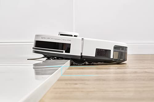 Sencor Robot Aspirador y Fregasuelos, Lámpara de Desinfección UVC, WiFi con Aplicación, Cartografía en 5 Pisos con Planificación Inteligente, Navegación Láser Precisa, Detección de Obstáculos, 120min