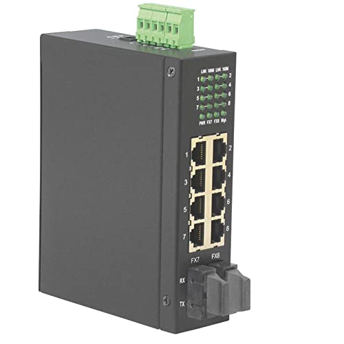 ROLINE Switch Industrial | 6x RJ-45 | 2x SC | No administrado