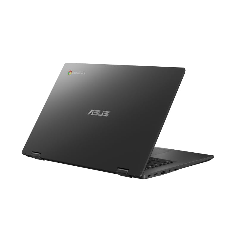 ASUS Chromebook CM14 Flip CL1402FM2A-EC0202 - Ordenador Portátil 14" Full HD (MediaTek Kompanio 520, 4GB RAM, 64GB eMMC, Arm Mali-G52 MC2, ChromeOS) Gris Gravidad - Teclado QWERTY español