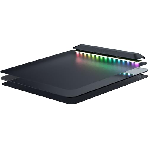 Razer Firefly V2 Pro - Alfombrilla de ratón para Juegos con retroiluminación RGB - Puerto USB Integrado (iluminación LED de 15 Zonas, Superficie con Textura micrograbada) Negro