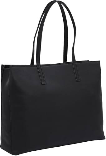 Calvin Klein Bolso Shopper Mujer Must Medium con cremallera, Negro (Ck Black), Talla Única