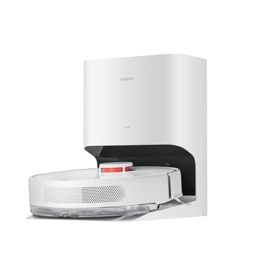 Xiaomi Robot Vacuum X10, Aspirador Inteligente, Recogida rápida de Polvo, Drenaje automático, Limpiador de Lavado 2 en 1 eficiente, hasta 180 Minutos de Limpieza Continua, Cepillo Incluido