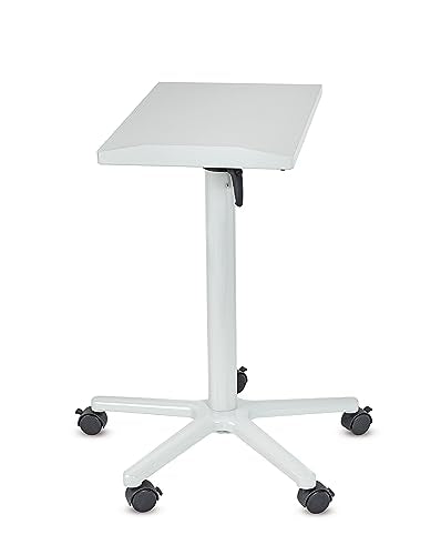 MAUL MAULpro, Mesa para proyectores, Tablero de pie Estable, 35 x 50 cm, Capacidad de Carga de 30 k, Mesa OHP, Altura Regulable, inclinable, Fabricado en Alemania, Color Gris