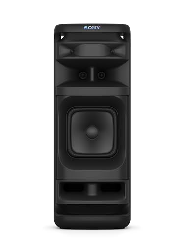 Sony ULT TOWER 10, Altavoz bluetooth para fiestas con ULT POWER SOUND y Deep Bass, altavoces X-Balanced, iluminación LED 360, funciones para fiestas, micrófono inalámbrico, portátil, ruedas giratorias