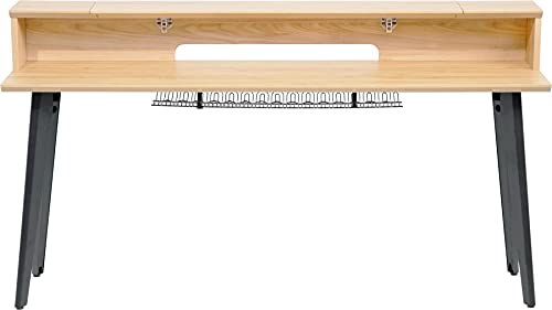Gator Frameworks GFW-ELITEKEYTBL88-MPL Escritorio de Estudio, Madera contrachapada, Crema