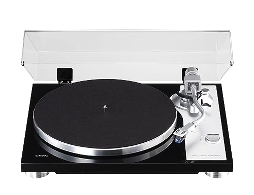 Teac TN-4D-SE/B Plato Giratorio de Vinilo con accionamiento Directo analógico (Tocadiscos, Amplificador Phono EQ Integrado), Negro