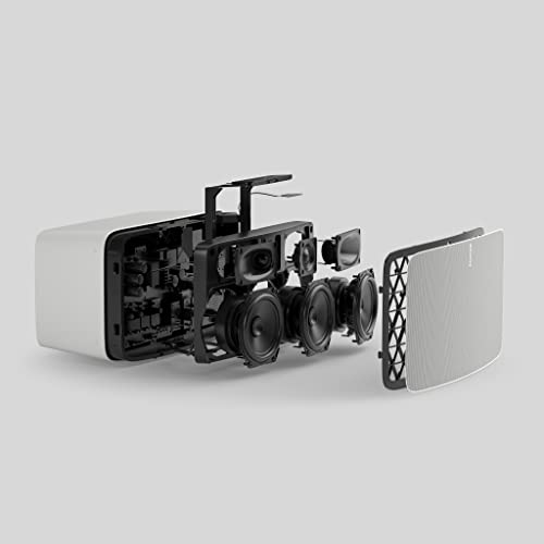 Sonos Five SNS-FIVE1EU1 - el altavoz inteligente y potente compatible con AirPlay de Apple en dispositivos iOS, color blanco