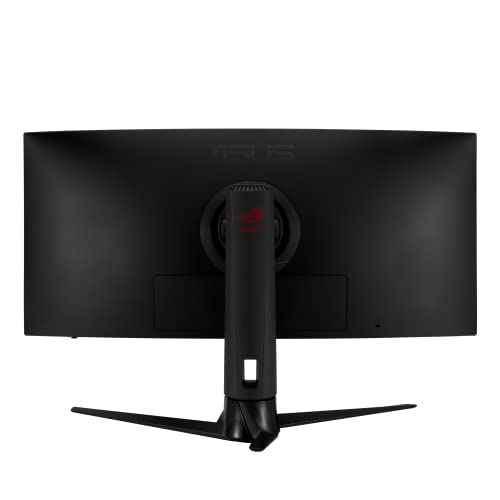 ASUS ROG Strix XG349C - Monitor de Gaming Curvo 34 Pulgadas, UWQHD (3440 x 1440, OC. a 180 Hz, 1 ms MPRT, Extreme Low Motion Blur Sync, USB de Tipo C, 135% sRGB, G-Sync, DisplayHDR 400), Negro