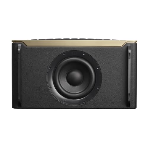 JBL Authentics 500, altavoz inteligente conectado de alta fidelidad, con WiFi, Bluetooth y asistente de voz, Dolby Atmos, diseño retro, negro