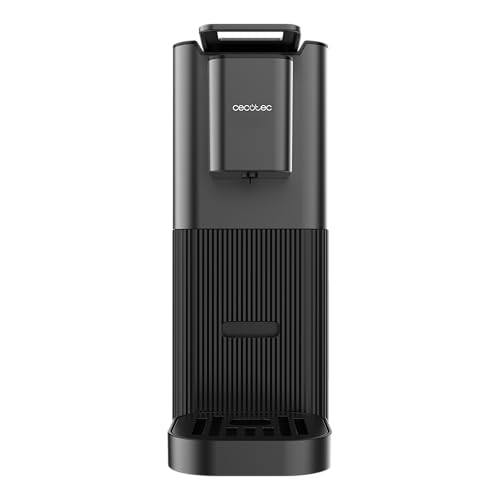 Cecotec Cafetera de Cápsula Power Caps 20. 1400W, 20Bares, Thermoblock, Compatible Cápsulas Nespresso, Depósito Agua 700ml, Autoapagado, Altura Regulable, Filtro Desmontable, 2 Modos, Antideslizante