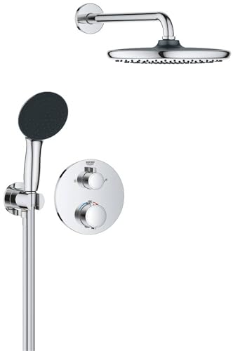 GROHE Precision Vitalio Start 250 Sistema de ducha (caja de instalación universal, set de ducha mural, teleducha), Cromo 34883000