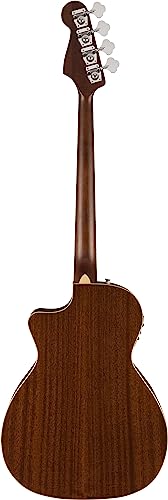 Fender Guitarra acústica de 4 cuerdas, mano derecha, explosión de borde sombreado (0970783164)