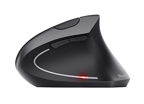 Trust Verto 60 Pack - 60x Ratón Vertical Inalámbrico, Ratón Ergonómico, 800/1200/1600 dpi, 2.4GHz, Microrreceptor USB, para PC, Ordenador, Laptop, Desktop, Mac, Pilas Incluidas - Negro