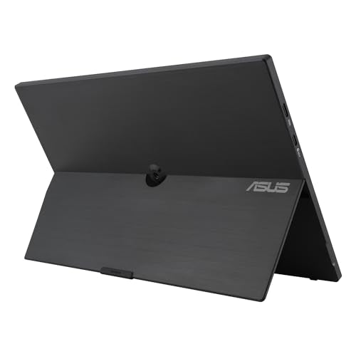 ASUS ZenScreen MB16AHV Monitor portátil, 15,6 Pulgadas, Full HD, IPS, HDMI, USB Type-C, Filtro de luz Azul, Superficie antirreflejos, Tratamiento Antibacteriano