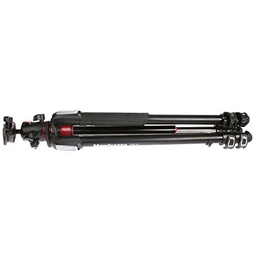 Manfrotto 055 XPro - Kit trípode con rótula de Bola XPRO, Negro, 3 Secciones