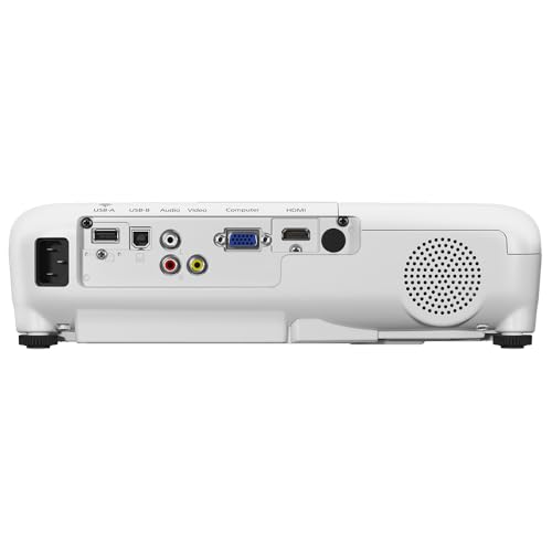 Epson EB-W06 - Proyector 3LCD (relación de contraste 16.000:1, luz blanca y en color, 3700 lúmenes, con altavoces)
