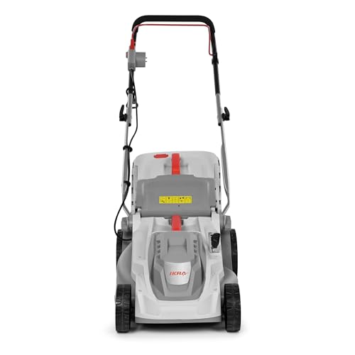 IKRA cortacésped eléctrico IERM 1638-1, 1600W, Altura de Corte 30-75mm, Anchura de Corte 38cm, Incl. Cuchilla de Repuesto