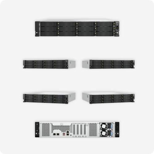 QNAP TS-H1277AXU-RP NAS Rack (2 U) Ethernet/LAN Noir E-2136