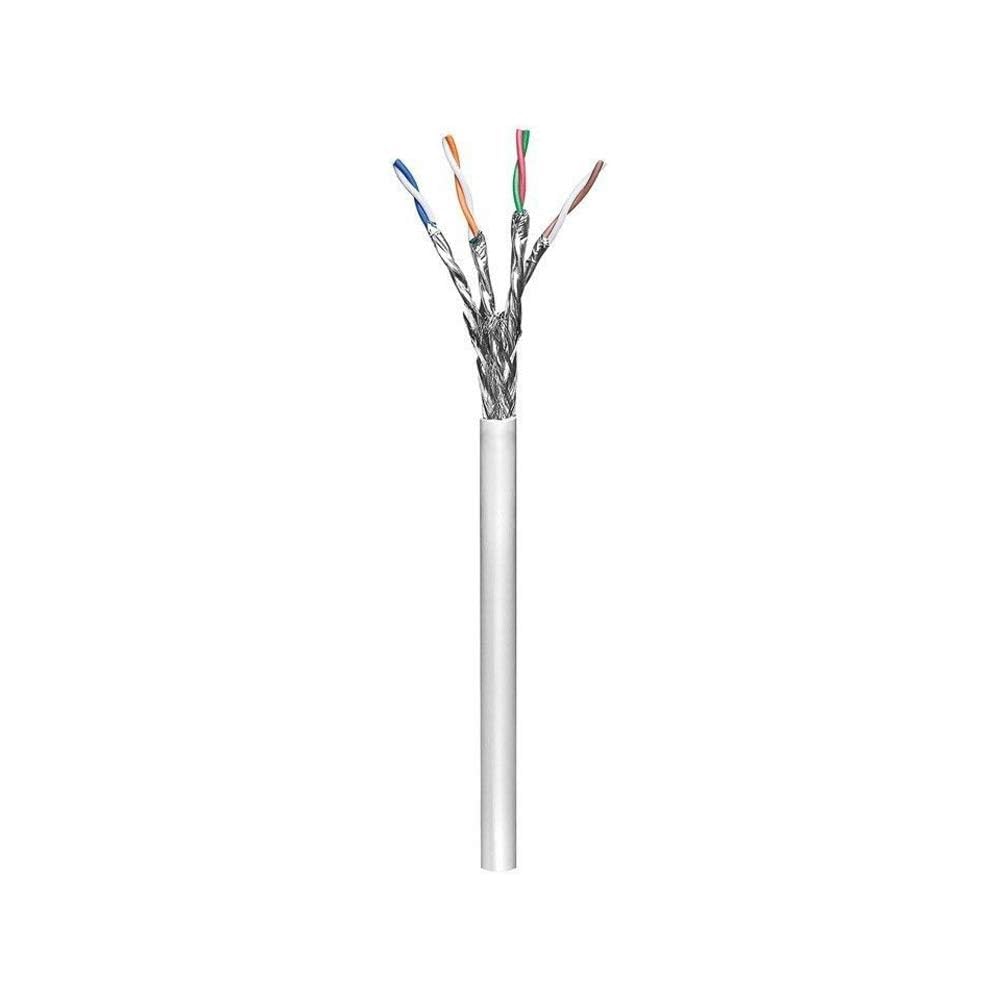 Wentronic Goobay 95709 Cables Cat6 S/FTP/Cable de Red ethernet/Bobina Cable de Red cat6 / Low Smoke Zero Halogen (LSZH) / Gris / 305m