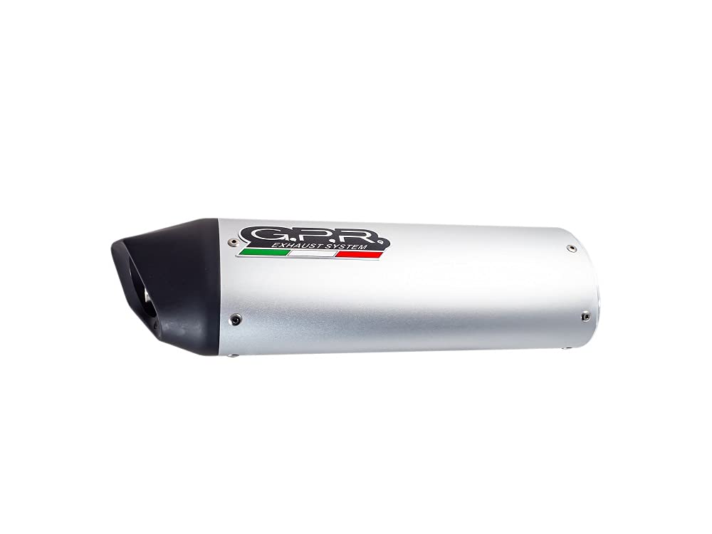 Olla silenciosa GPR Ducati Monster 695 2006/08 Doble silenciador homologado con tubo de conexión con catalizador Furore aluminio Plata