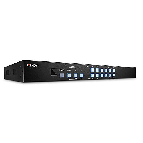 LINDY 38131 Matriz HDMI 4 x 4 con escalado de Pared de Video