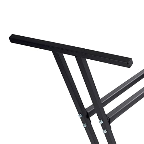 Manhasset Carro de almacenamiento corto para atriles, negro