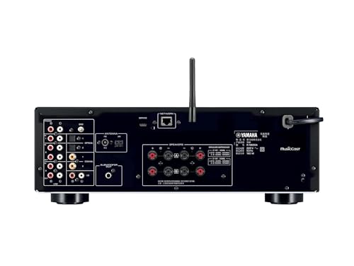 Yamaha R-N600A Receptor de canales Hi-Fi, con MusicCast y streaming inalámbrico, audio de alta resolución, SABRE DAC y Pure Audio Fidelity, gris
