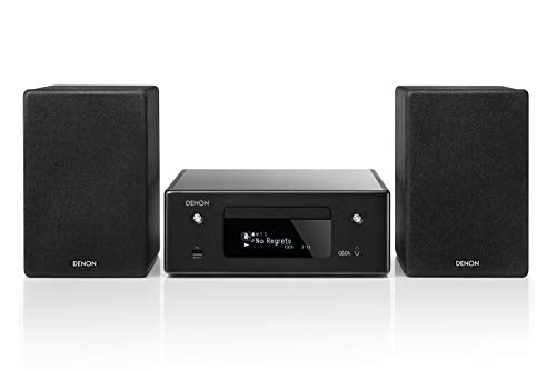 DENON Microcadena con conexión en Red, Color Negro