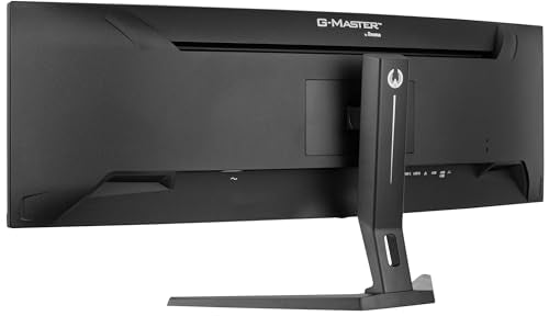iiyama GCB4580DQSN-B1 44,5" DQHD Panel VA, Curvo Gaming 1500R, G-Master Red Eagle, 5120x1440, 165Hz, 450cd/m², 0,8ms MPRT, Altavoces, USB-C Dock (LAN, 90W PD), DisplayPort, 2X HDMI 2.1, KVM, USB3.2x3