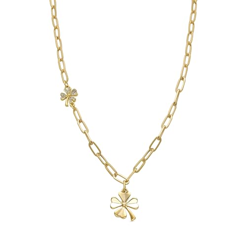 LUXENTER Pulsera de Circonita Brillante acabada en oro amarillo de 18K - Flor