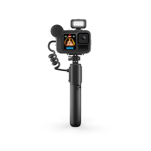 GoPro HERO13 Black Creator Edition - HERO13 Black, Volta (empuñadura de batería, trípode, Control Remoto), Media + Light Mod, batería Enduro, Soporte de Cierre magnético y Estuche de Transporte