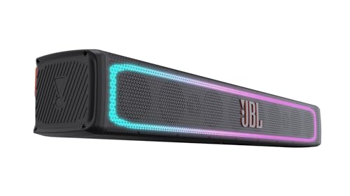 JBL Altavoz RallyBar XL de 35" - Barra de Sonido Bluetooth Exterior para Vehículos y Barco Marino con 14 Altavoces Potente Resistentes al Agua, Amplificador de 300 W rms, Iluminación LED y Subwoofer