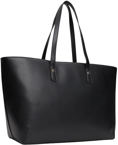 Tommy Hilfiger Bolso tote Mujer grande, Negro (Black), Talla Única