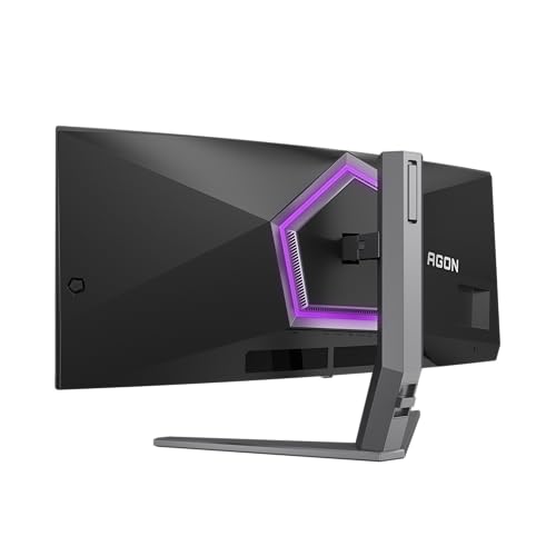 AOC Agon Pro AG346UCD - Monitor Gaming Curvo OLED WQHD de 34 Pulgadas, 175 Hz, 0,03 ms, FreeSync Premium Pro, Comp. G-Sync, HDR400 (3440x1440, 2X HDMI, DisplayPort, USB Hub) Negro