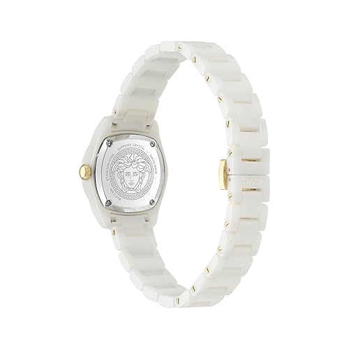 Versace Reloj Analógico para Mujer'S de Cuarzo Suizo con Correa en Cerámica VE9F00224