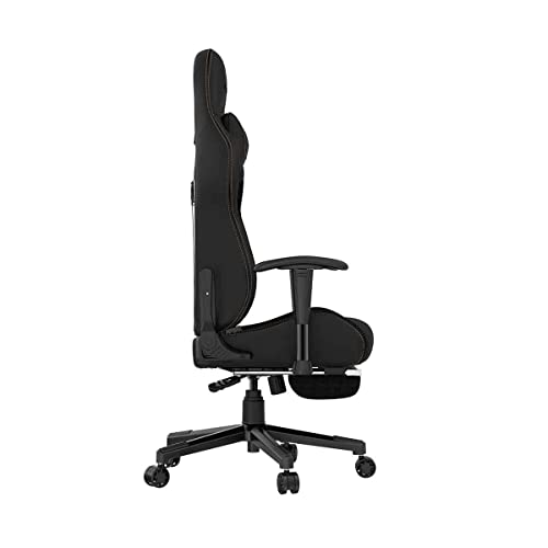 Anda Seat Jungle 2 Pro Escritorio ergonómica de Piel con Cuello y Respaldo Lumbar, Asiento, sillas de Juego para Adultos y Adolescentes, Medium, Negro